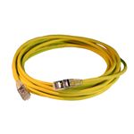 Patch cord RJ45 category 6A S/FTP high density standard LSZH yellow 5 meters