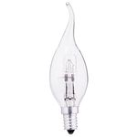 Halogen Lamp 18W E14 BA35 240V Candle Tailed Clear THORGEON