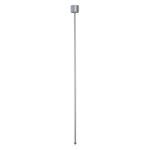 EUTRAC pendant rod fixed for 3-phase track,120cm, silvergrey