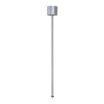 EUTRAC pendant rod fixed for 3-phase track, 60cm, silvergrey
