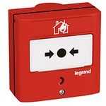 MCP for fire detection/alarm system -conventional -1 NO/NC -5A -24V= -RAL 3000