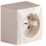 PERILEX surface mounted socket, 16 A, white