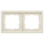 DELTA style, titanium white frame 2-fold, 153x 82 mm