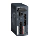 Modicon Managed Switch - 4 ports for copper + 2 ports for fiber optic multimode