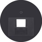 Centre plate for FCC soc. out., R.1/R.3/R.classic, black glossy