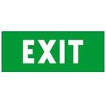 Label - for emergency lighting luminaires - ''EXIT'' - 310x112 mm