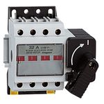 Isolating switch Vistop - 32 A - 4P - front handle, black - 5 modules