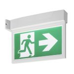 P-LIGHT Emergency Exit sign big ceiling/wall, white