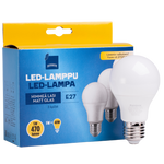 LED Bulb E27 5W A60 2700K 470lm FR 3x1