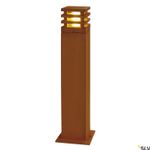 RUSTY SQUARE 70 outdoor lamp, E27 max.11W, IP55, rusted iron