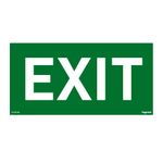 Label - for emergency lighting luminaires - EXIT - 100 x 200 mm