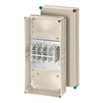 Junction box with terminals, 4-pole up to Al+Cu up to 240m, IP 65, grey RAL 7032 (HPL3900225)