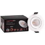 LED Downlight 8W Dali Dim to Warm 520lm IP44 38° CRI>90 PF>0,9 (Internal Driver Included) White THORGEON