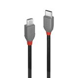 2m USB 2.0  Type C to Micro-B Cable, Anthra Line USB Type C Male to Micro-B Male