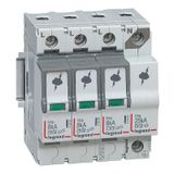 SPD - protection of main distribution board - T1+T2 - limp 8 kA/pole -3P+N right