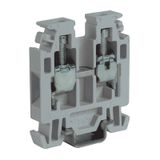 Screw terminal block 2.5mm2, 1-level, blue color, for TH15 rail