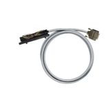 PLC-wire, Analogue signals, 15-pole, Cable LiYCY, 4 m, 0.25 mm²