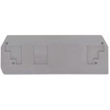 End and intermediate plate 2.5 mm thick light gray