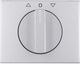 Centre plate rotary knob rotary switch blinds, Berker K.5, alu, alu an