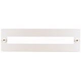 Front plate for HxW=200x400mm, with 45 mm device cutout, white