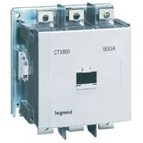 3-pole contactors CTX³ 800 - 500 A - 200-240 V~/= - 2 NO + 2 NC -screw terminals
