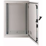 Surface-mounted installation distribution board with swiveling lever, IP55, HxWxD=1560x400x270 mm
