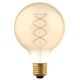 LED Filament Bulb - Globe G95 E27 4W 250lm 1800K Gold 330°  - Dimmable