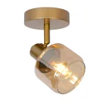 Lucide BJORN - Ceiling spotlight - 1xE14 - Matt Gold / Brass