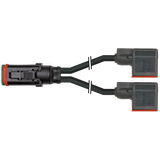 Valve plug MDCY06-4s/2x valve plug A-18mm PUR 2x0.75 bk +drag ch. 7,5m