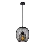 Lucide JERREL - Pendant light - Ø 25 cm - 1xE27 - Black