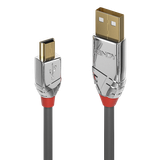 5m USB 2.0 Type A to Mini-B Cable, Cromo Line USB Type A Male to Mini-B Male