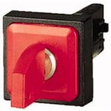 Key-operated actuator, 2 positions, red, momentary
