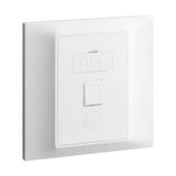 Belanko S - switched Fused Connection Unit + cord outlet - White