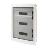 DISTRIBUTION BOARD - PANEL WITH WINDOW AND EXTRACTABLE FRAME - SMOKED DOOR- TERMINAL BLOCK N 2X[(3X16)+(17X10)] E 2X[(3X16)+(17X10)]-(18X3) 54M-IP40