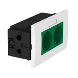 SDE-RW D0GN2B Socket unit for double Modul 45 84x140x59mm