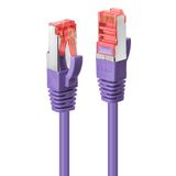 5m Cat.6 S/FTP Network Cable, Purple RJ45, M/M, 250MHz, Copper, 27AWG