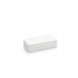 MKS ES2538 rws  End piece, MKS, for channel 25x38, pure white Polycarbonate/Acrylonitrile butadiene styrene