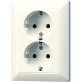 2G Schuko socket with child protection AS5020NU