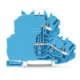 Double-deck terminal block Through/through terminal block with end pla