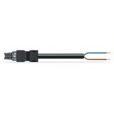 pre-assembled connecting cable Eca Plug/open-ended dark gray