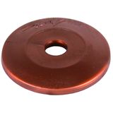 Cover disc plastic, brown H 5mm, D 37mm for conductor and rod holders