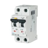 RCD/MCB combination, 6 A, 30 mA, MCB trip characteristic: C, 2p, RCD trip characteristic: A, 120V