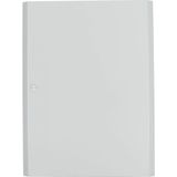 Surface mounted steel sheet door white, for 24MU per row, 4 rows