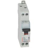 DX³6000 10kA high inlet and low outlet U+N screw circuit breaker 230V~ - 4A - curve C - 1 module