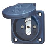 Mennekes Grounding-Type 16A2p+E, 230V, IP44 blue 11181