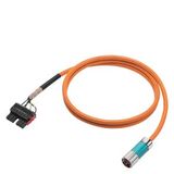 Power cable pre-assembled TYPE 6FX5012-5CS06 4X1,5 C, CONN. FULL THREAD S. 6FX5012-5CS06-1AF0