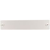 Front plate, for HxW=100x600mm, blind, plastic