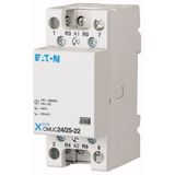 Installation contactor, 24 VAC/DC, 3N/C+1N/O, 25A