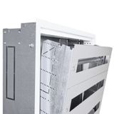 Flush-mounted frame + door 1-28, 3-part system