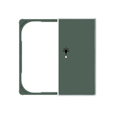 SRL-2-R-85CM Cover F@H SKY 2C.RI.Light for Switch/push button Two-part button Green - Sky Niessen